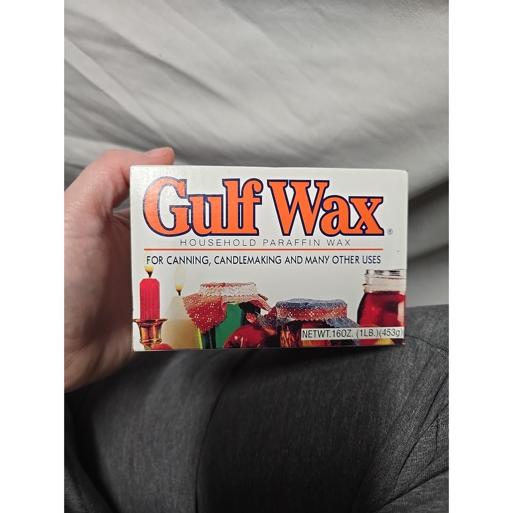 Gulf Wax 1 LB Household Paraffin Wax NEW Canning Candle Making Block Refined Wax